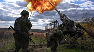 Расчеты самоходной установки «Пион» громят позиции ВСУ в Харьковской области