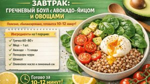 Полезный завтрак за 10 минут