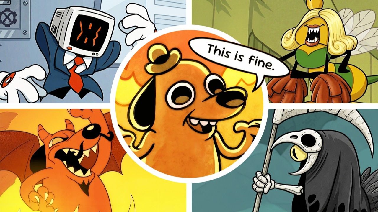 This Is Fine: Maximum Cope - ВСЕ БОССЫ смотреть онлайн