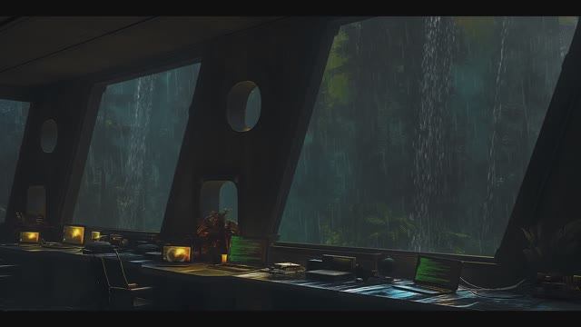 Forest Rain 🌧️： Post-Apocalyptic Secret Facility 🌑 ｜ Dark Ambient 🌲