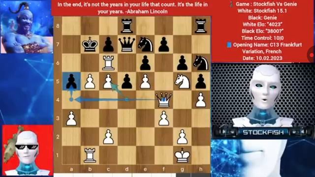 «Stockfish 18(4000 Elo)сыгралсджинномуровня„божественный“_ ШахматыStockfish_GothamChess_Chess.com»р