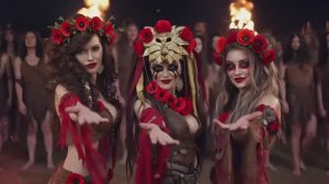 Dance In The Firelight   Beltane Oriental Dance (Fantasy Battle)   Bianca The Bard & Pyra