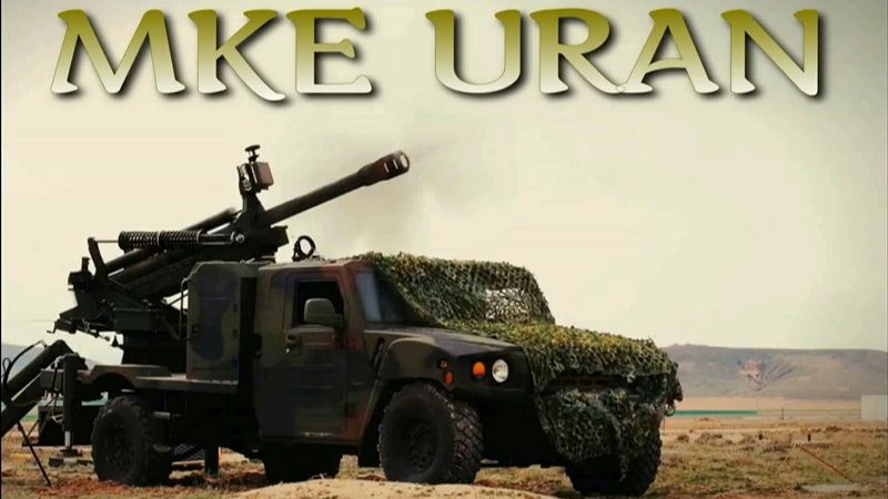 Новая мобильная гаубица MKE URAN 105-мм представлена в Турции