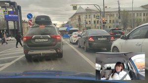 Вождение в реальных условиях: поездка с Ариной по трём продольным. От Рокоссовской до Аллеи Героев