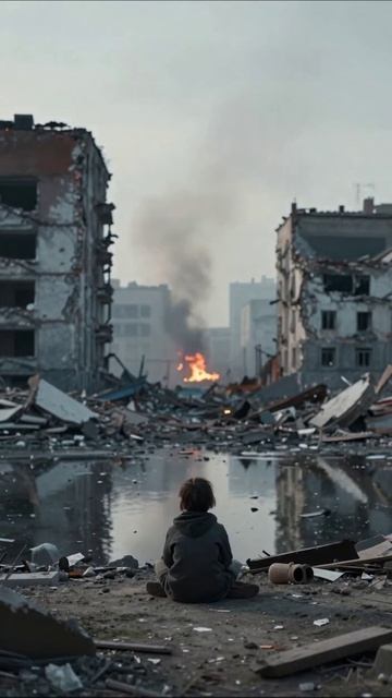 Печальные остатки надежды #разрушение #безысходность #детство #война