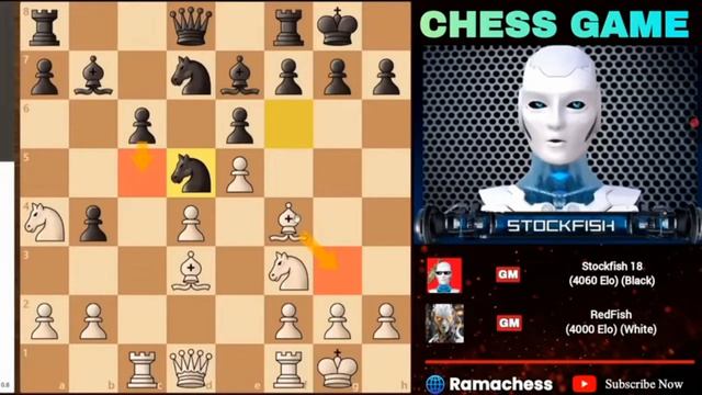 «ВоткакRedFishодержалпобедунадStockfish18(4060 Elo)вэпической шахматнойпартии_ШахматыStockfish»р