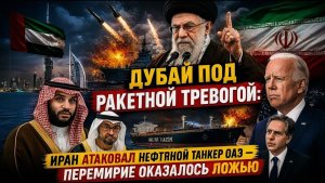 СРОЧНО Дубай под ракетной угрозой — Иран ударил по нефтяному танкеру ОАЭ, перемирие — обман