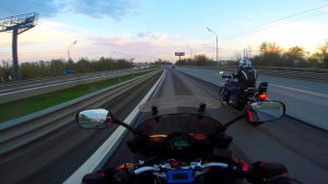 honda steed 400 и yamaha fz6s вечерний релакс на байках в непогоду