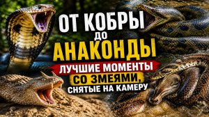 От кобры до анаконды: лучшие моменты со змеями, снятые на камеру!