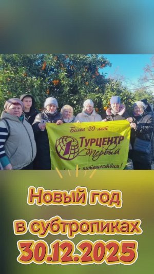 Новый год в субтропиках