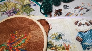 Рукодельные будни мая. ВЛОГ #вышивка крестом