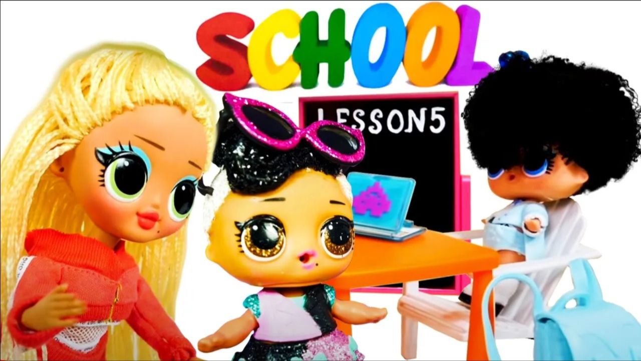 🎒 Куклы Лол Сюрприз идут в школу! Игры в одевалки и сборы с мамой ОМГ 📚✨