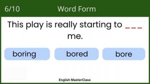 Word Formation Quiz
