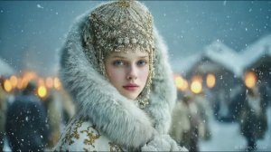 Нейросеть создала потрясающую русскую красоту❄️