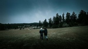 the sound of two people finding quiet in the dark.