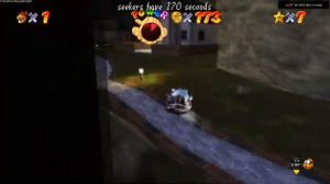 Super Mario 64 Coop Deluxe Gameplay Calidingo - Hide & Seek [Creepy Canyon]
