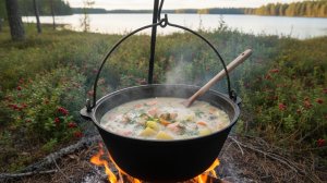 Финская уха Лохикейтто / Самый вкусный рецепт сливочного супа из лосося
