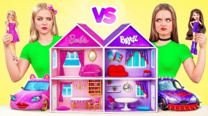 Строим Удивительный Кукольный Домик # Барби vs Братц Челлендж от TeenDO Challenge