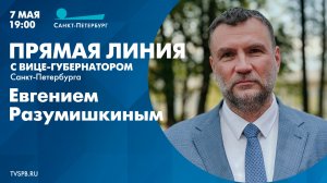 Прямая линия с вице-губернатором Санкт-Петербурга Евгением Разумишкиным