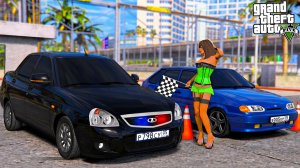ОПЕРСКАЯ ЕЗДА В GTA 5 - ОПЕРСКАЯ ЛАДА ПРИОРА И ОПЕРСКИЙ ВАЗ 2114 НА УЛИЧНЫХ ГОНКАХ! 🌊ВОТЕР