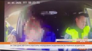 Пьяный рекорд : за три дня автоинспекторы Мордовии задержали 34 пьяных водителя