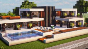 Построил ИДЕАЛЬНЫЙ современный дом в Minecraft 🏡 Минимализм, стиль и уют