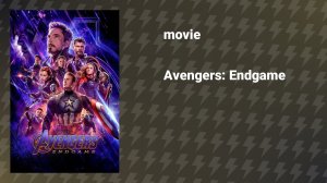Avengers: Endgame (movie, 2019)
