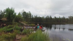 СЕМЕЙНАЯ РЫБАЛКА НА УДОЧКУ. СОБРАЛИСЬ СЕМЬЁЙ И НА ОЗЕРО.