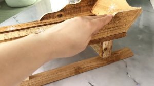 Декоративное украшение САНКИ ШЛИТТЕН, дерево, 47 см, ACW007960