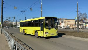 Автобус ЛиАЗ-5256.23-01 (ГолАЗ) №721 в Рыбинске, 2026 год