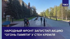 Народный фронт запустил акцию «Огонь памяти» у стен Кремля
