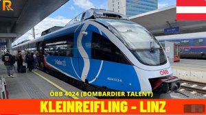 🚄 4К СмартТВ ➤ 🌄  Кляйнрайфлинг - Линц (ОББ-Рудольфсбан, Австрия, май 2025 г.) вид машиниста! 🌄