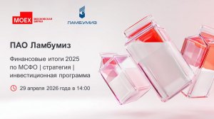 Ламбумиз День инвестора 29.04.2026