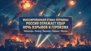 Масштабная воздушная атака Украины.Россия отражает удар по нескольким регионам.