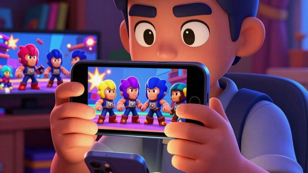 Играю не настоящий brawl stars