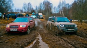 КТО БЫСТРЕЕ? ВОЛГА 4х4 против AUDI, JETOUR T2, НИВЫ, SUBARU, HUANGHAI N7, JEEP