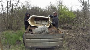 ПОЛНЫЙ ПРИЦЕП МЕТАЛЛА НА ЗАБРОШКАХ...