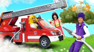 Песенка про пожарную машину 🚒 Виу-виу спешим на помощь! Мимилэнд 🎶🔥