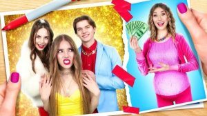 Бедная беременная в семье миллионеров! Меня приютила богатая семья!