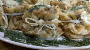 Такая праздничная закуска съедается самая первая! Блинные мешочки, просто и вкусно
