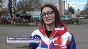 Сквер возле танка Т-34 привели в порядок «Волонтеры Подмосковья»