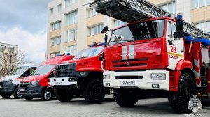 В День пожарной охраны служебные части Белгородской области пополнили восемь новых единиц техники