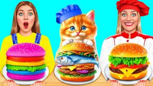 Кулинарный Челлендж# Я против Бабушки с Котиком # Потрясающие Кухонные Лайфхаки от TeenDO Challenge