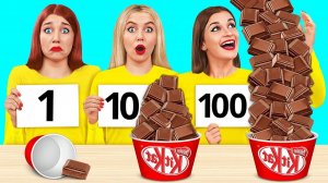 100 Слоев Еды Челлендж # Забавные Кухонные Лайфхаки от TeenDO Challenge