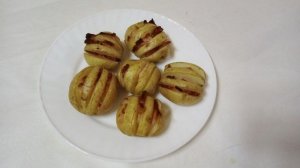 Румяный картофель с беконом