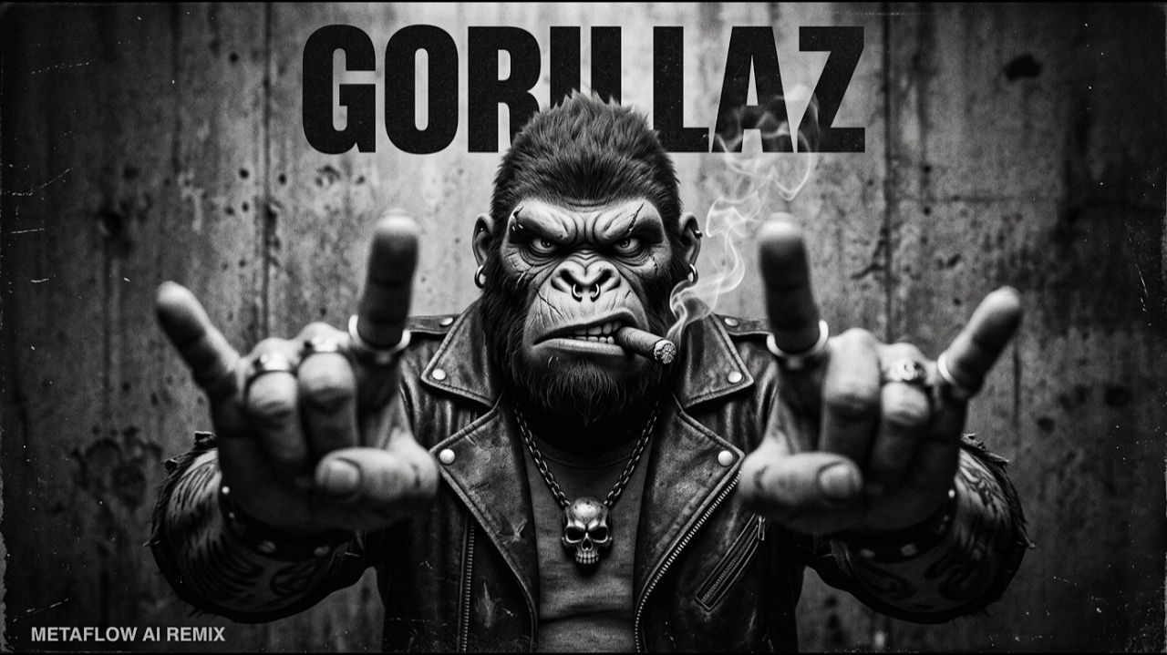 Gorillaz Style Insane Alternative Hip-Hop Trip-Hop Electro AI Mix