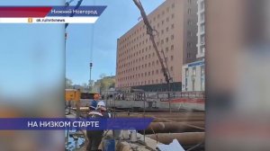 Метростроители залили 700 м³ бетона в металлический каркас лотка за тупиками станции «Горьковская»