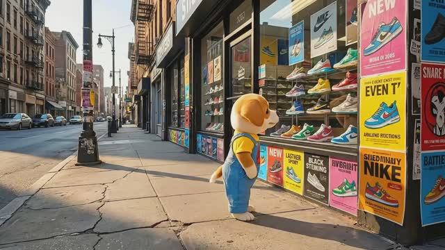 Baby Puppy Has No Money for New Shoes 😢👟… What He Does After Work Will Inspire Millions 💪🐶