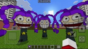 Лили и Поппи во время игры, глава 5. Дополнение Sprunki OC в Minecraft PE  ПОППИ плей тайм