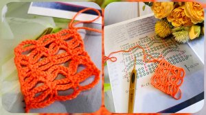 Узор крючком 🧶 (В схеме есть ошибка).